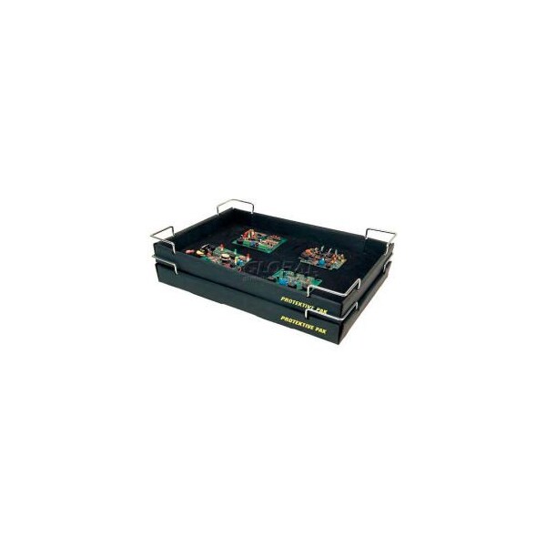 Desco Industries Protektive Pak ESD Stackable and Nesting Wire Corner Super Tek-Tray, 23-3/4in x 18-1/2in x 2-3/4in 37761 - main